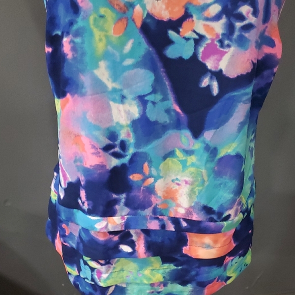 Vtg Candie's Vibrant Floral Top - Picture 4 of 13